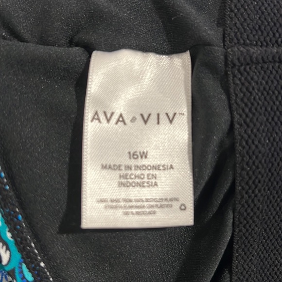 Ava Viv Blue Print Swim Tankini - Picture 12 of 12